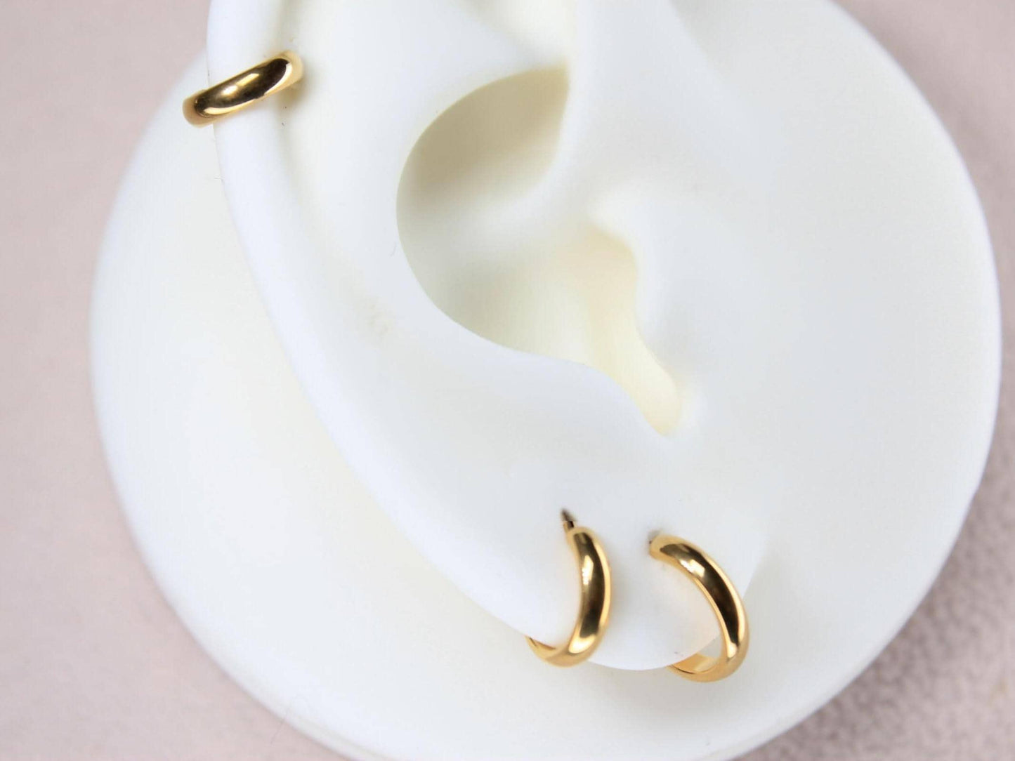 20g Titanium Gold Chunky/Thick Nose Hoop Ring.