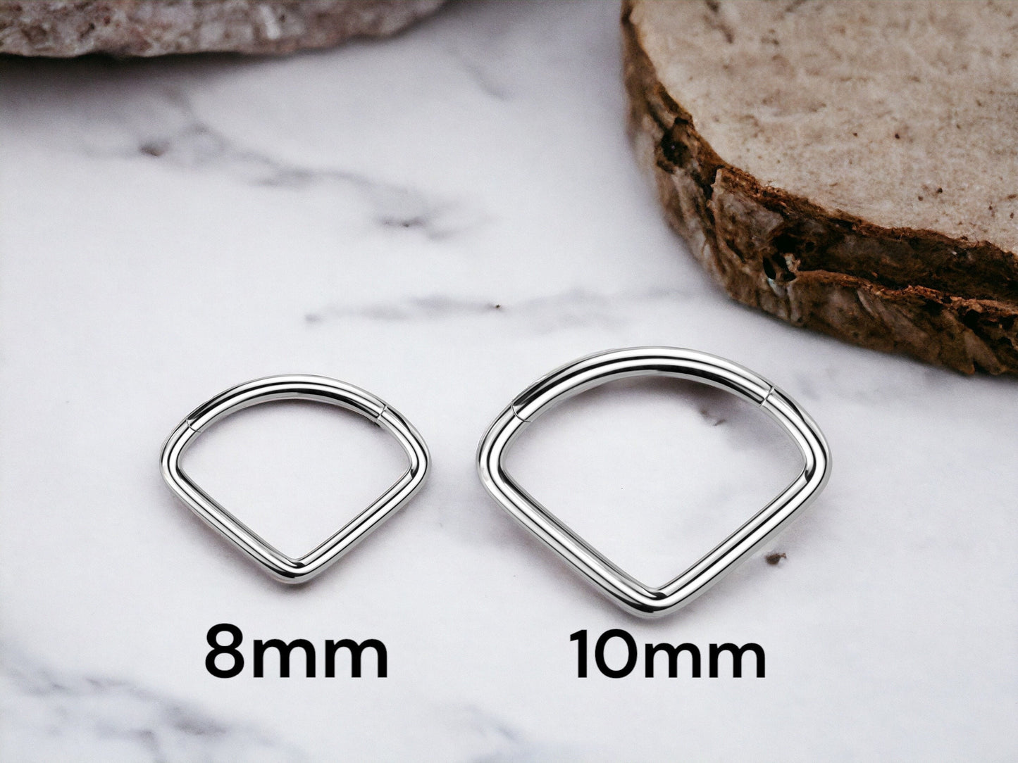 16g Titanium Septum Ring, Plain Simple V Shape Style Septum Nose Piercing Jewelry,Teardrop Septum Clicker Ring Piercing. Nose Ring Piercing.