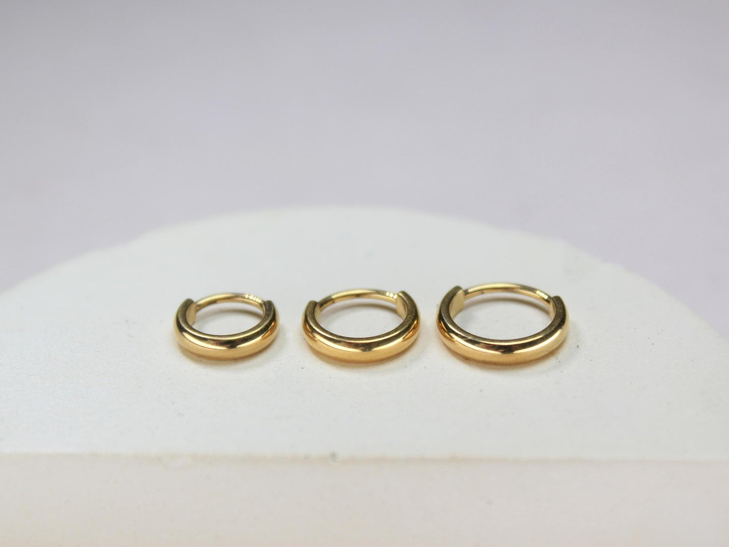 20g Titanium Gold Chunky/Thick  Nose Hoop Ring.