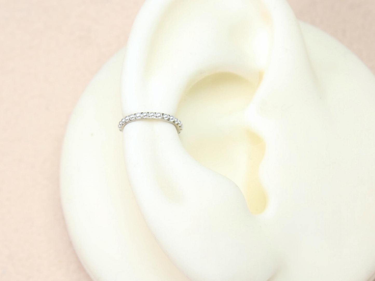 16G Titanium Nose Hoop Ring, Pearl Decor Nose Piercing Jewelry, Minimalist Nose Hoop Ring, Cartilage Piercing, Nose Piercing, Nose Jewelry