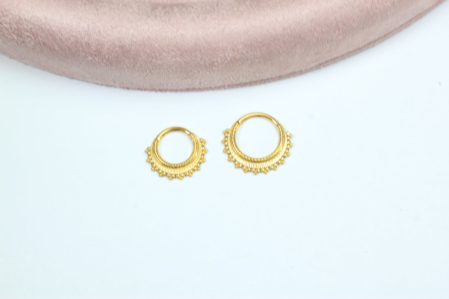 16g Beaded Tribal Septum Clicker Ring.