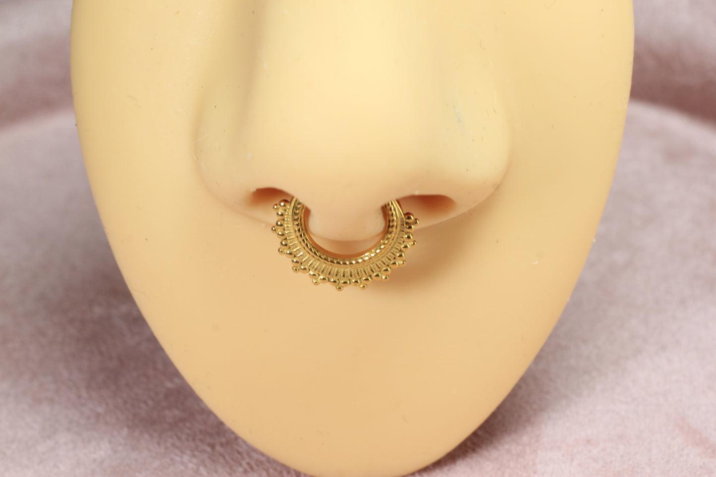 16g Beaded Tribal Septum Clicker Ring.