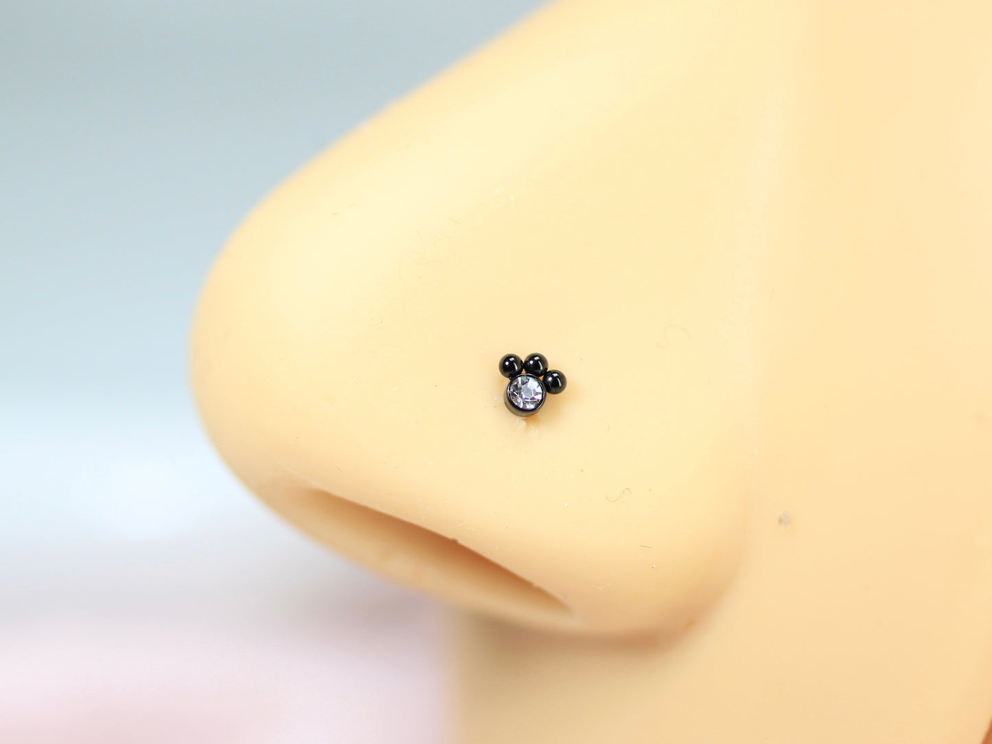 20G Paw Nose Stud – L Shape Nose Piercing Ring, Dainty Paw Print Nose Stud Jewelry.