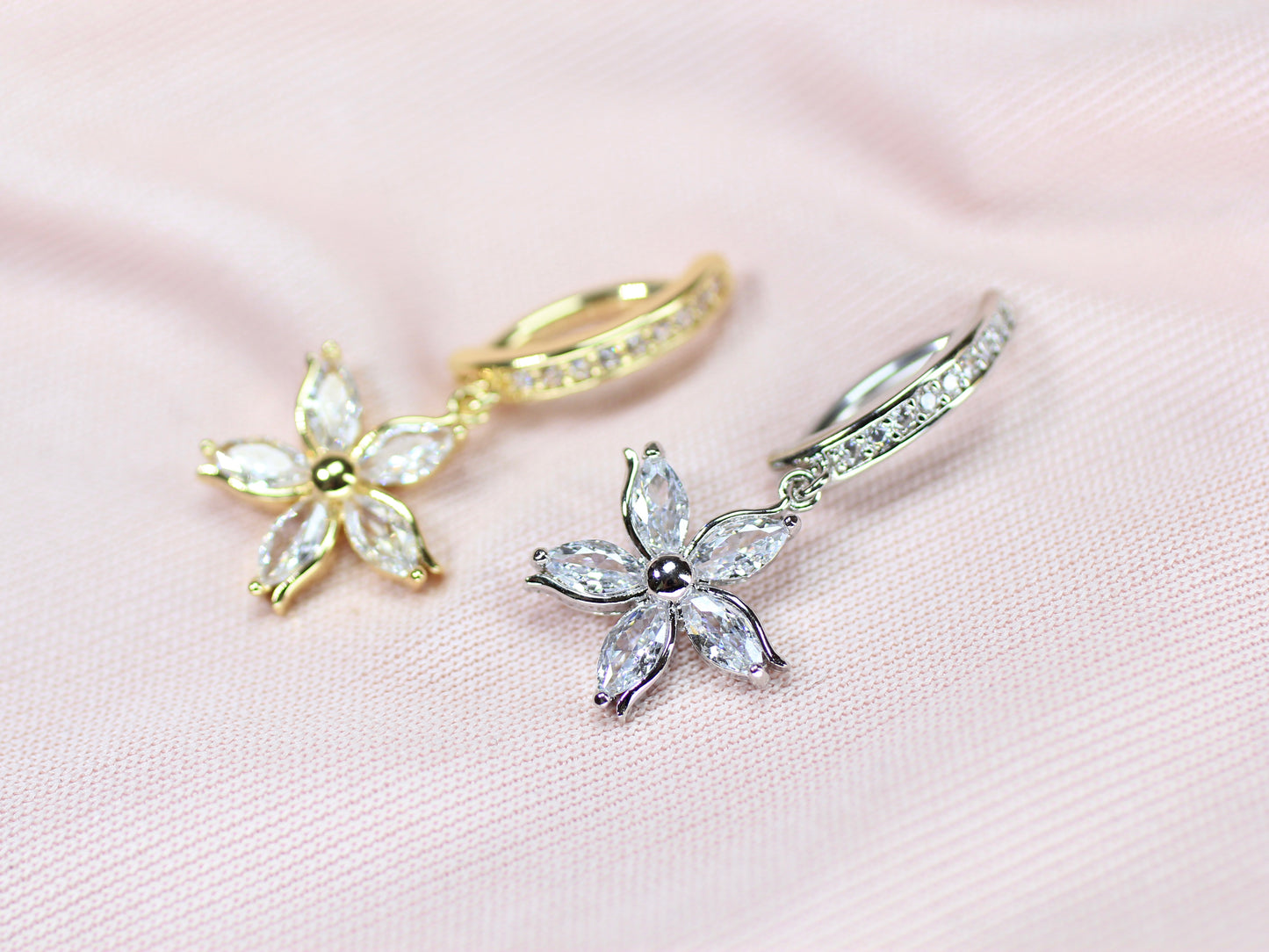 Gold Silver Star Dangle Belly Button Ring, 14G Star Belly Ring Clicker, Sparkling Navel Piercing Body Jewelry