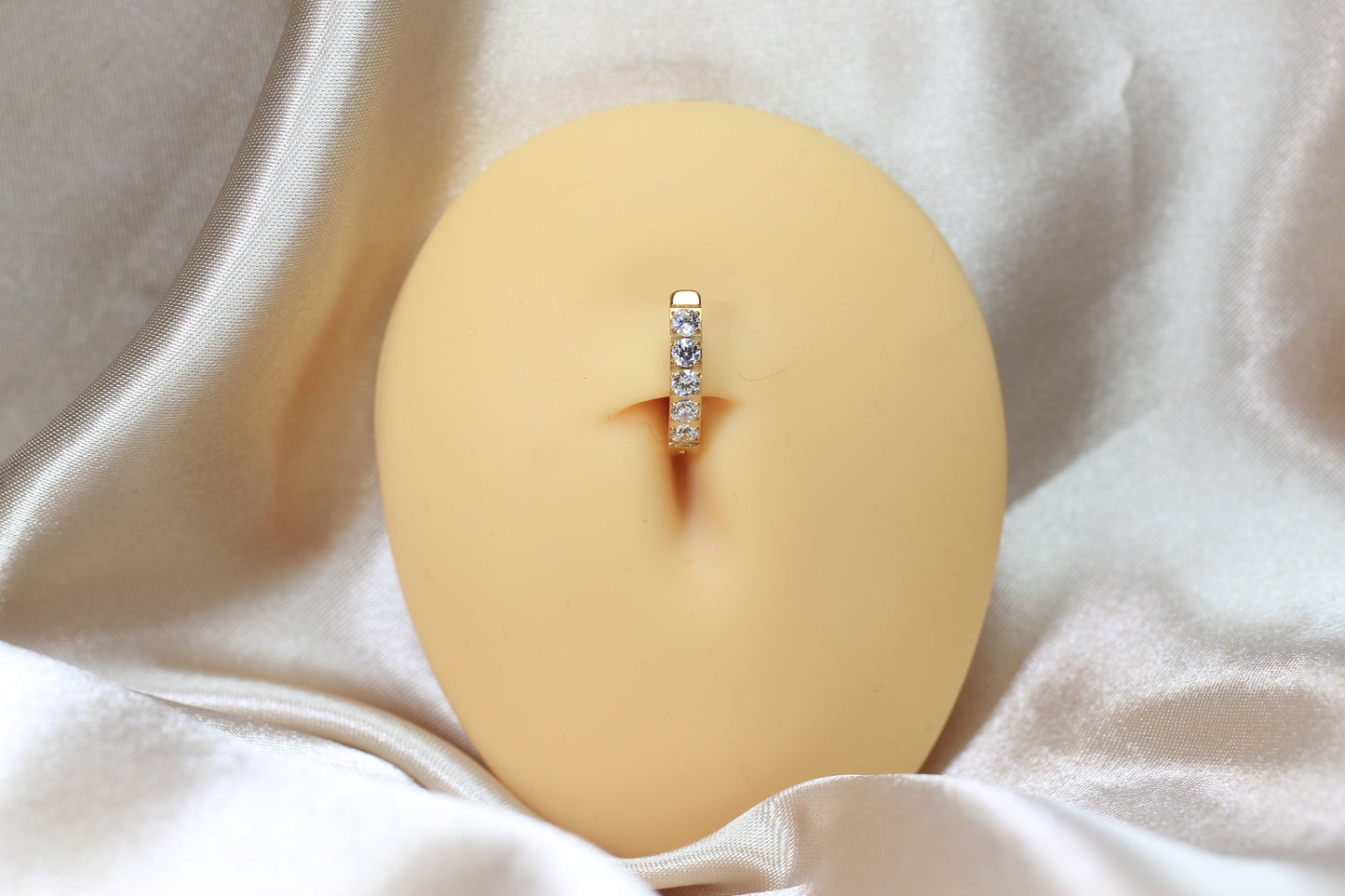 Gold Titanium Belly Clicker Ring.