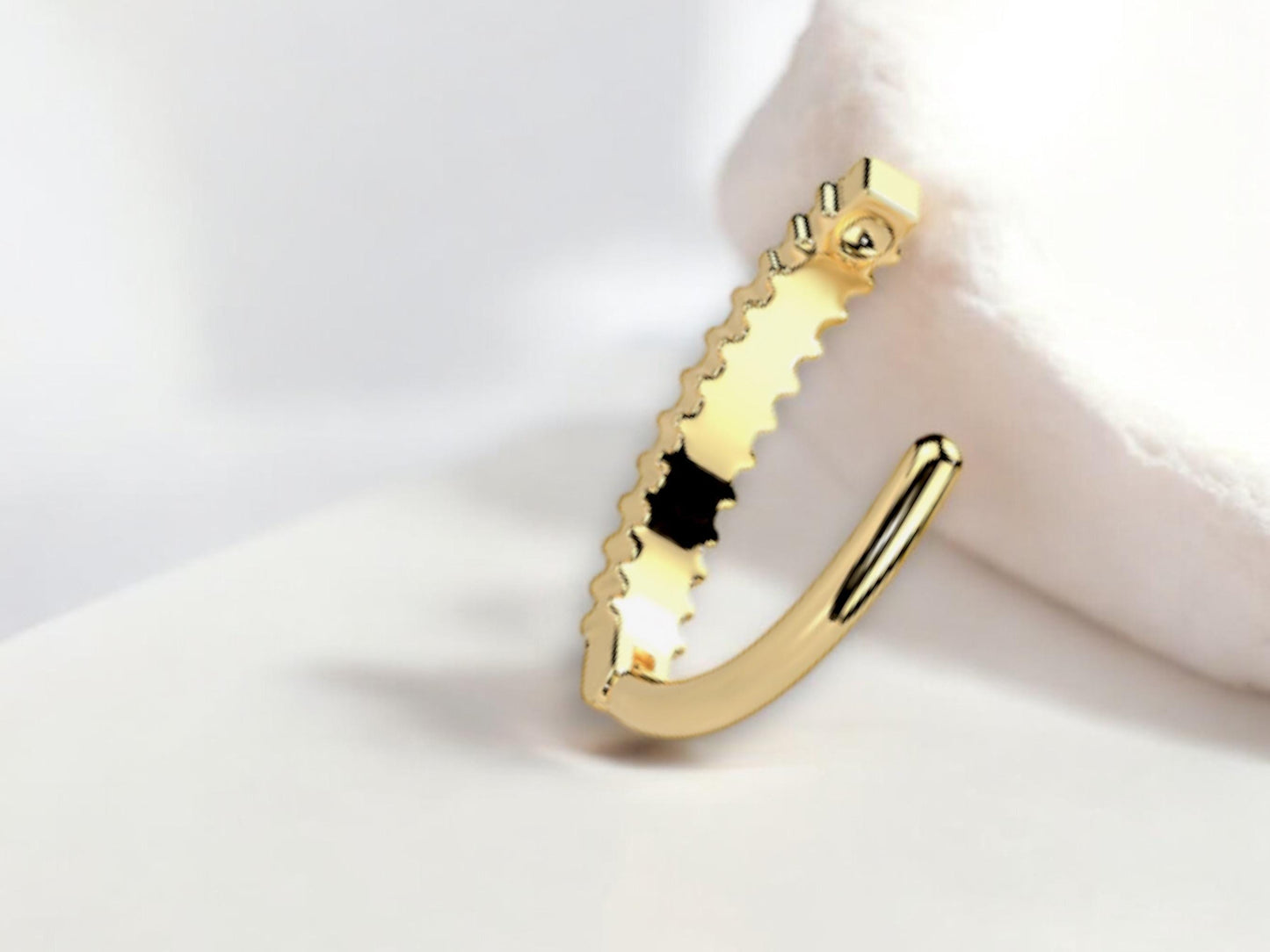 NEW • Titanium Belly Clicker Ring, 14g Dainty Minimal Style Belly Piercing Clicker Ring Jewelry, Gold Paved Gems Belly Hoop, Navel Piercing