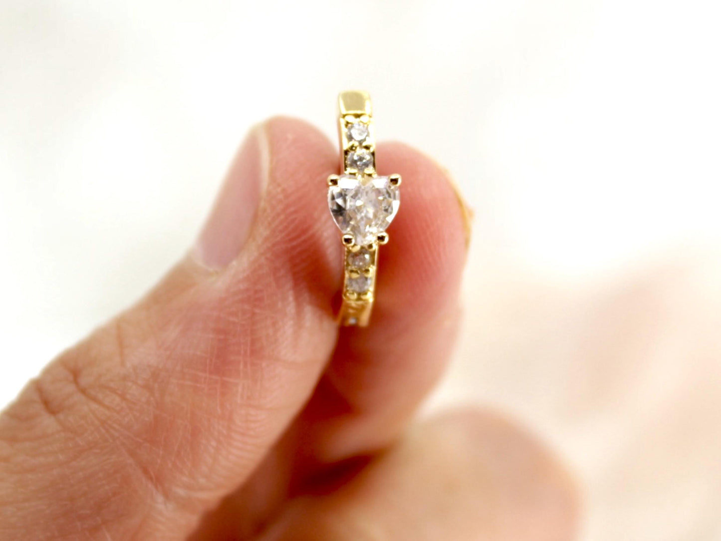 Dainty Gold Heart Belly Button Clicker Ring – Cute Gold Heart Belly Ring, Hinged Belly Piercing Jewelry