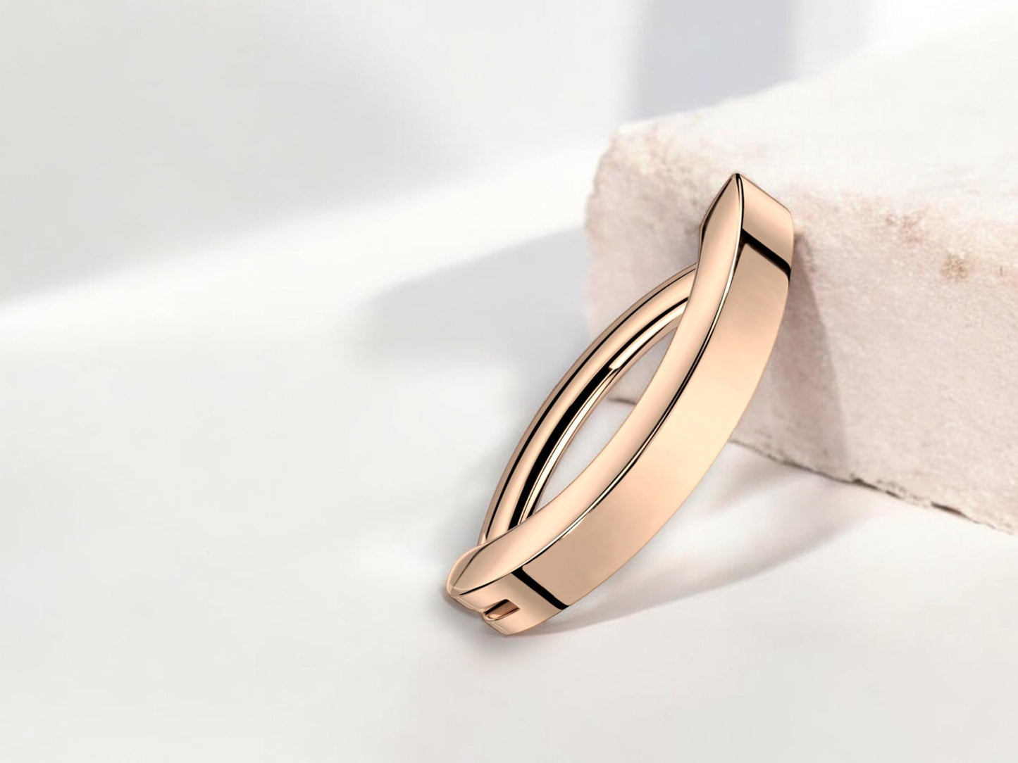 14g Titanium Rose Gold Belly Clicker Ring,Plain Rose Gold Belly Ring Hoop Jewelry,Minimalist Belly Piercing Jewelry, Solid Navel Piercing