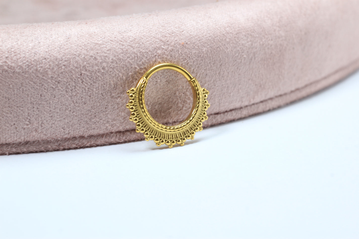 16g Beaded Tribal Septum Clicker Ring.