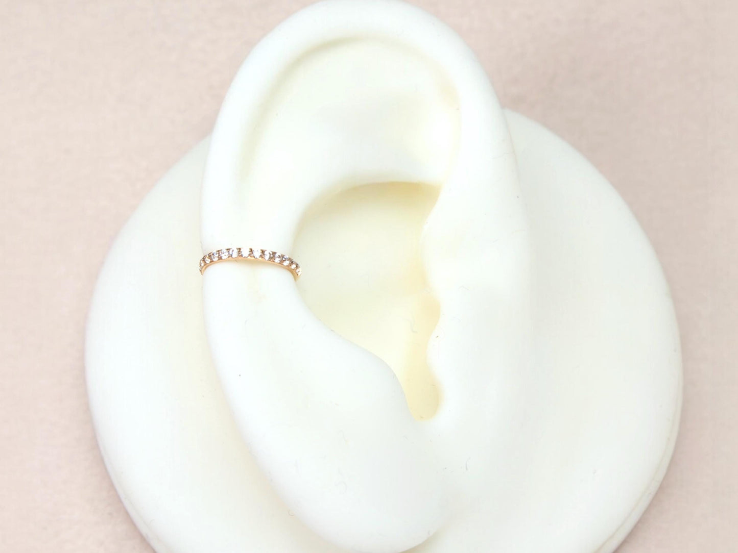 Rose Gold Nose Hoop Ring, 20g Dainty Nose Clicker Ring Stud, Nose Piercing Jewelry, Sparkling Gem Nose Hoop Ring, Cartilage Hoop Ring