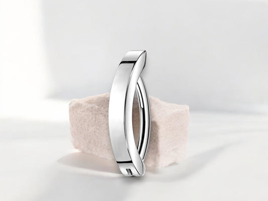 Silver Titanium Belly Clicker Ring,14G Simple Plain Silver Belly Ring Jewelry, Minimalist Belly Hoop Piercing Jewelry, Navel Piercing