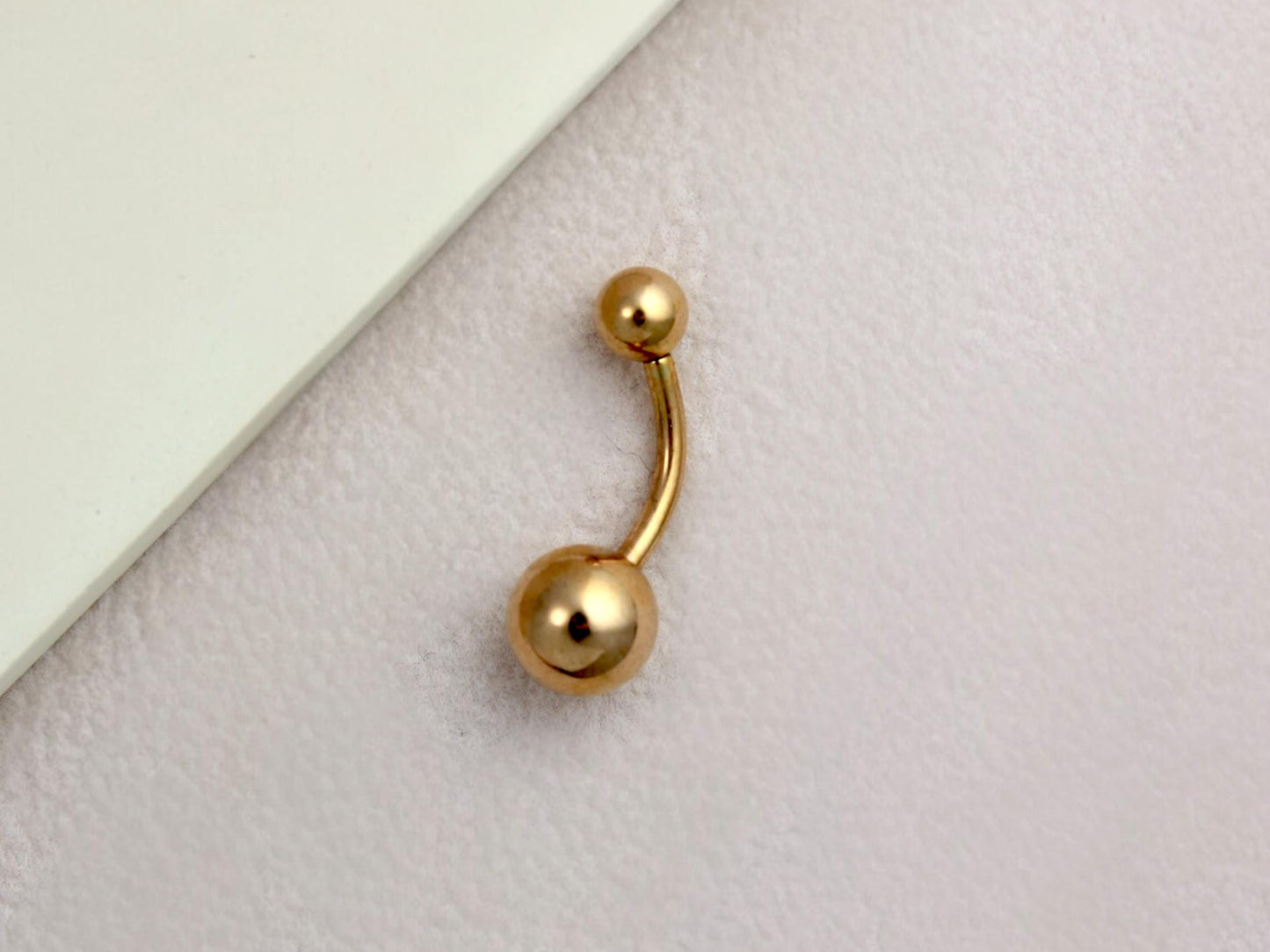 Titanium Belly Button Ring, 14G Rose Gold Belly Ring, Dainty Belly Piercing Jewelry, Minimalist RoseGold Belly Ring, Navel Piercing Jewelry.