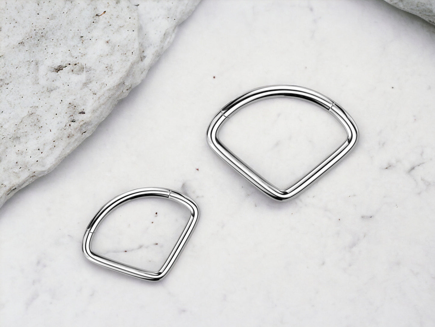 16g Titanium Septum Ring, Plain Simple V Shape Style Septum Nose Piercing Jewelry,Teardrop Septum Clicker Ring Piercing. Nose Ring Piercing.