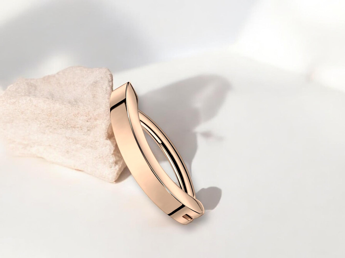 14g Titanium Rose Gold Belly Clicker Ring,Plain Rose Gold Belly Ring Hoop Jewelry,Minimalist Belly Piercing Jewelry, Solid Navel Piercing